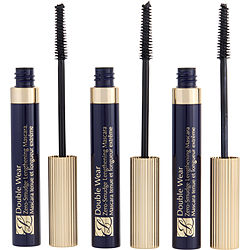 Estee Lauder Double Wear Zero Smudge Lengthening Mascara Trio - # 01 Black 3x--6ml-0.24oz By Estee Lauder