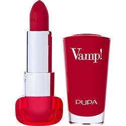 Pupa Milano Vamp! Extreme Colour Lipstick With Plumping Treatment - # 302 Ruby Red --3.5g-0.12oz By Pupa Milano