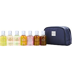 Molton Brown By Molton Brown Airline Exclusive Travel Collection For Men: Orange & Bergamot + Dewy Lily Of The Valley & Star Anise + Eucalyptus + Gingerlily + Pink Pepperpod + Black Peppercorn + Tabacco Absolute + Travel Bag --7 X 50ml-1.7oz